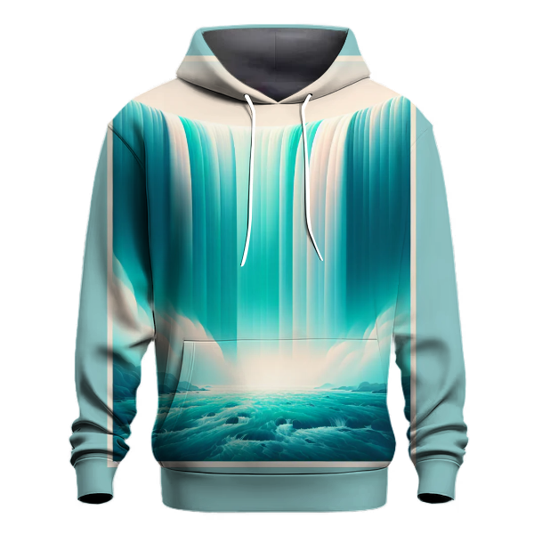 Turquoise Cascade Hoodie