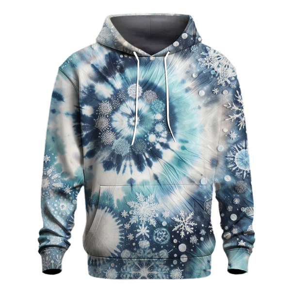 Frosty Winter Wonderland Tie-Dye Hoodie