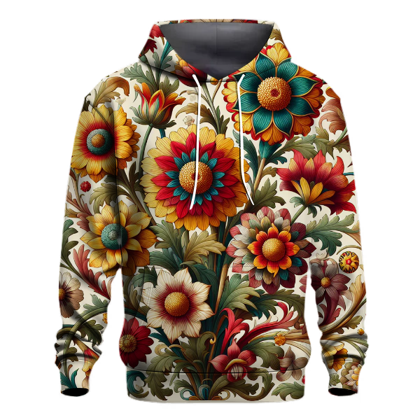 Vibrant Floral Medley Hoodie