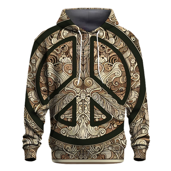Earthy Peace Sign Hoodie
