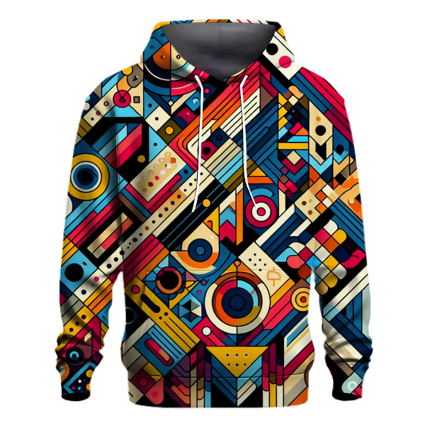 Charming Geometric Whimsy Hoodie