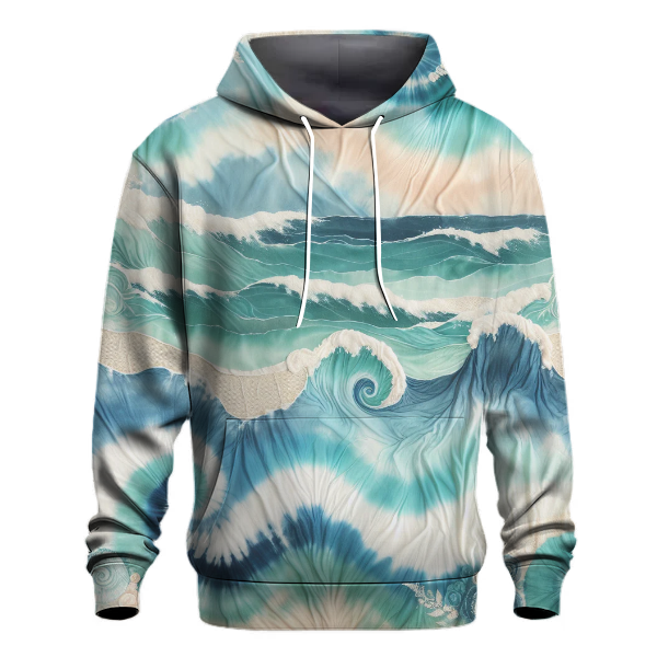 Pastel Ocean Waves Hoodie