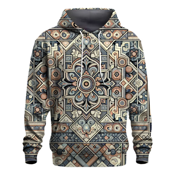Retro Paisley Fusion Hoodie