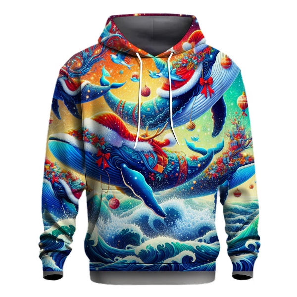 Christmas Whale Watching Hoodie