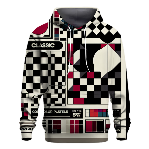 Classic Checkerboard Chic Hoodie