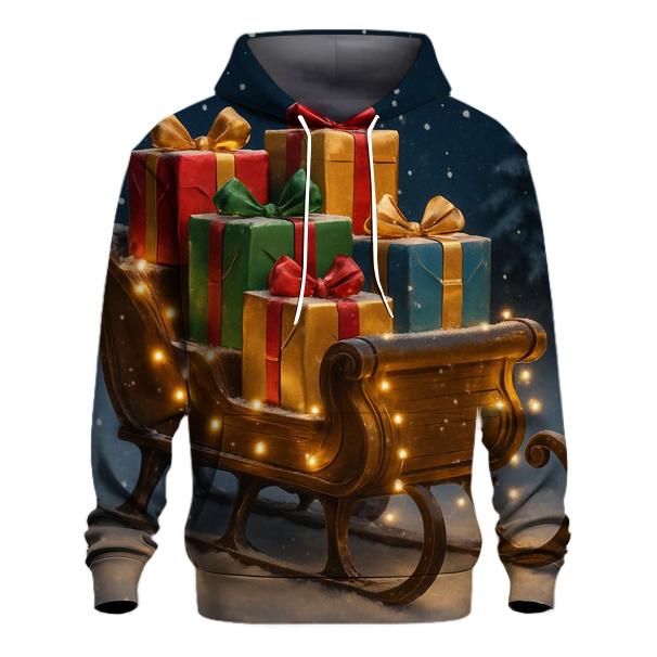 Christmas Lights on a Sleigh Hoodie