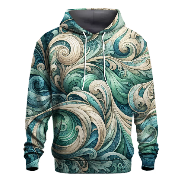 Oceanic Oasis Whirls Hoodie