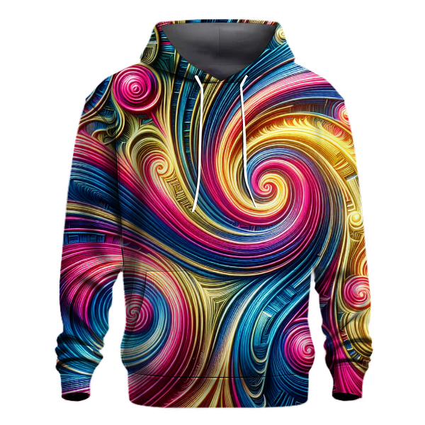 Disco Groove Spiral Hoodie