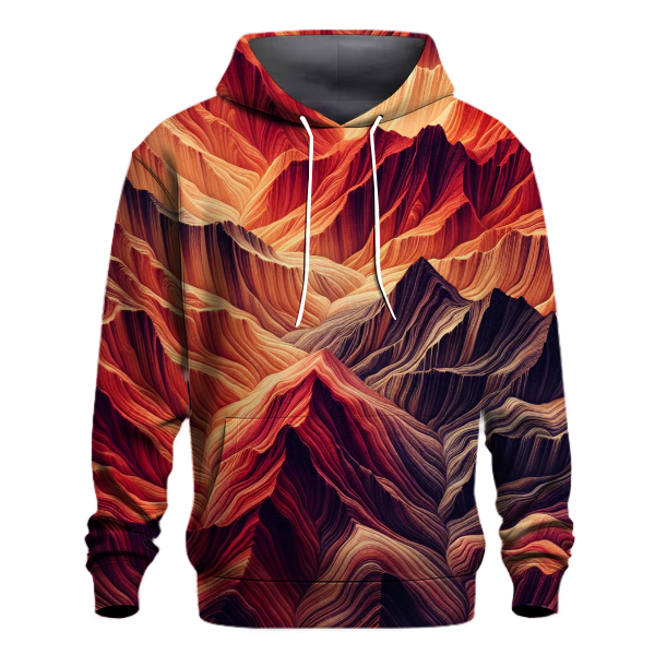 Crimson Canyon Tie-dye Hoodie