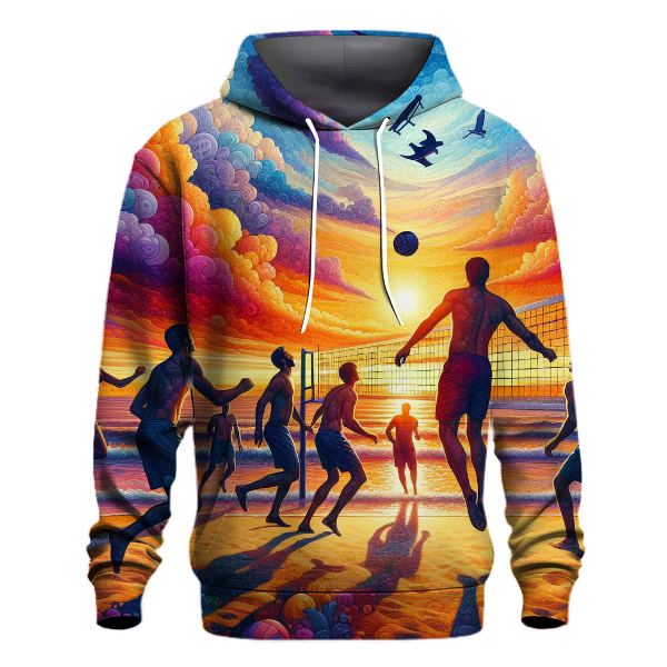 Volleyball Sunset Spike Hoodie