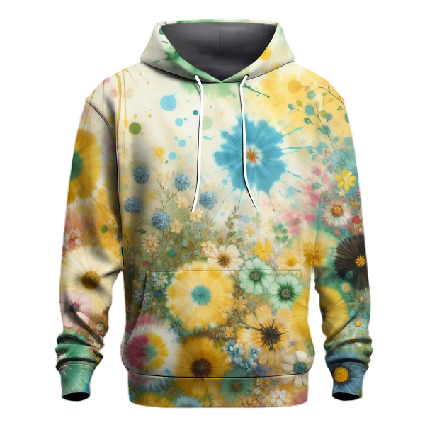 Sunny Meadows Tie-dye Design Hoodie