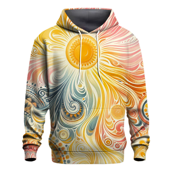 Radiant Dawn Tie-dye Design Hoodie