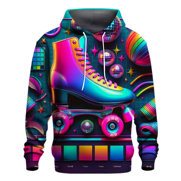 Vintage 80s Roller Disco Hoodie