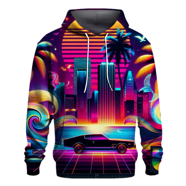 Neon Miami Glow Hoodie