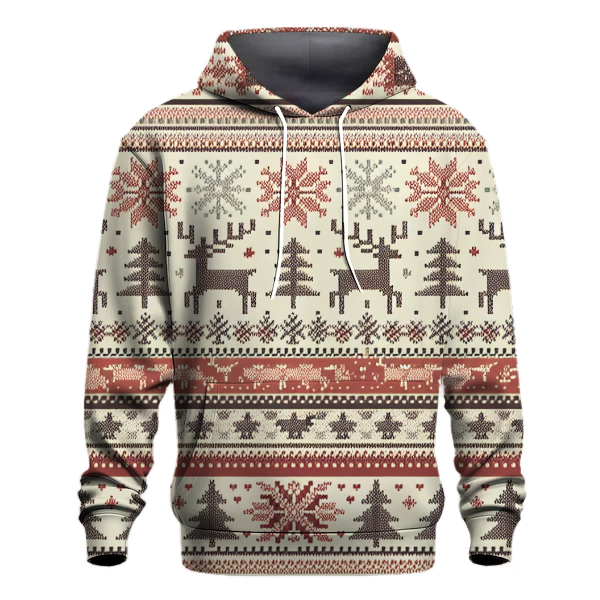 Christmas Sweater Reindeer Hoodie