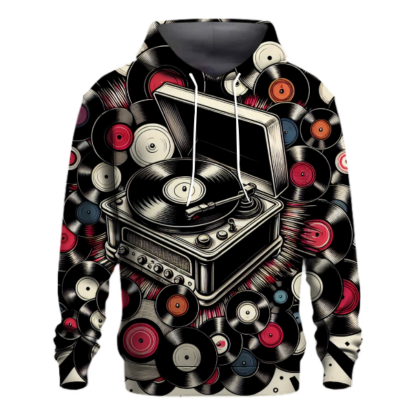 Classic Record Player Hoodie