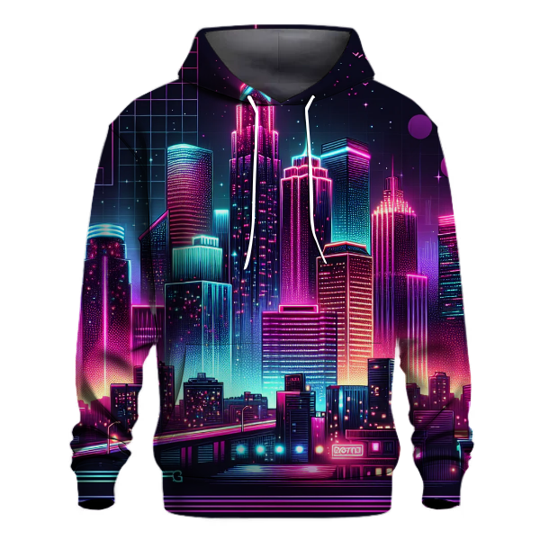 Electro City Skyline Hoodie