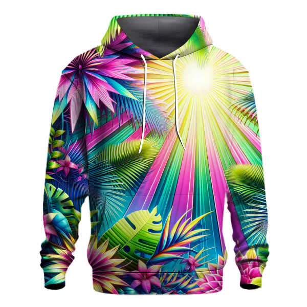 Neon Tropical Delight Hoodie