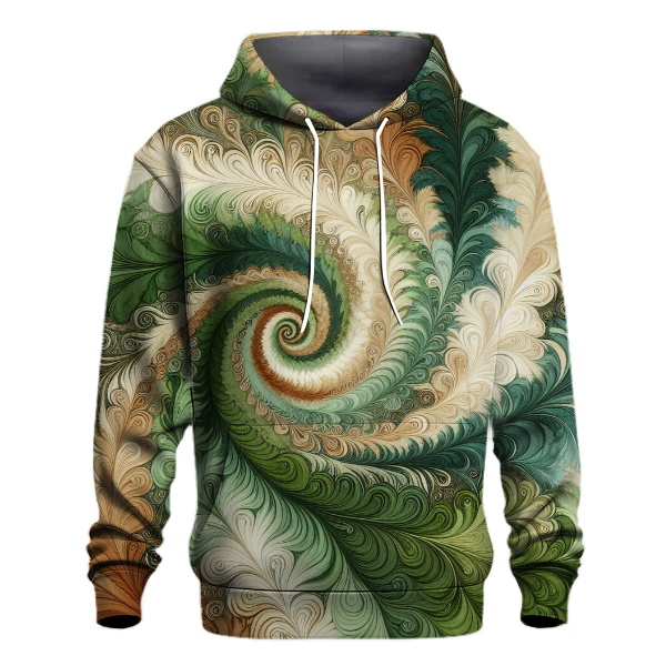Forest Canopy Spiral Tie-Dye Hoodie