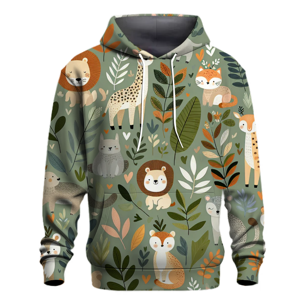 Charming Retro Wildlife Hoodie