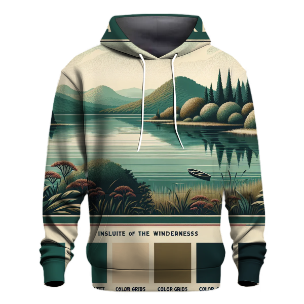 Serene Lakeside Reflections Hoodie