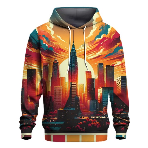 Dynamic Urban Cityscape Hoodie