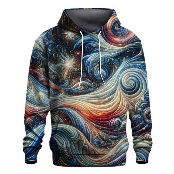 Cosmic Wave Splash Hoodie
