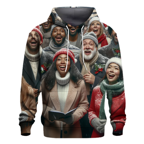 Christmas Carolers in the Snow Hoodie