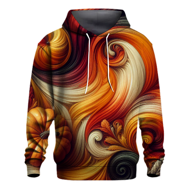 Autumn Harvest Tie-dye Design Hoodie