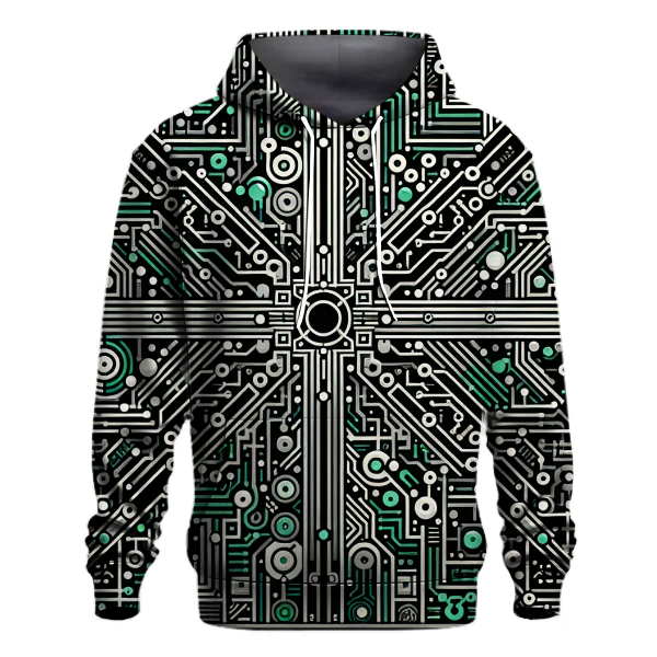 Retro Circuit Harmony Hoodie