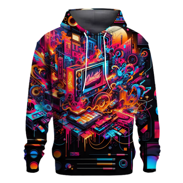Graffiti Neon Explosion Hoodie