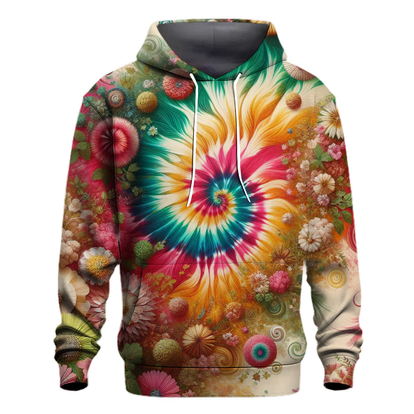 Bright Floral Delight Hoodie