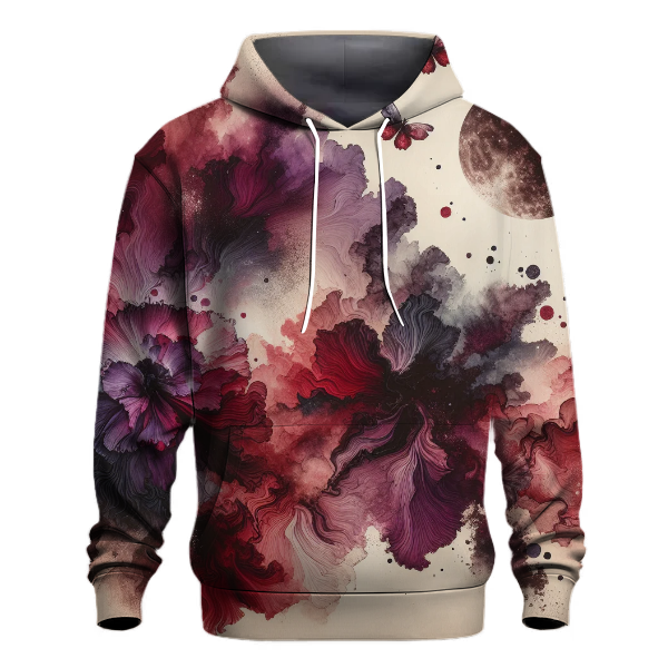 Crimson Eclipse Radiance Hoodie