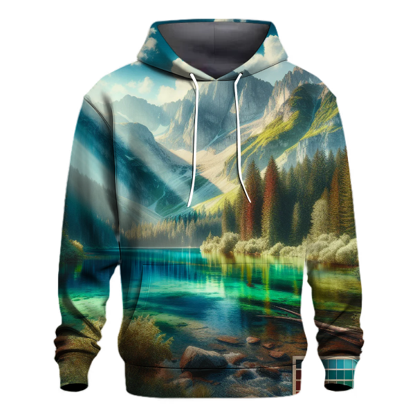 Serene Mountain Lakes Hoodie