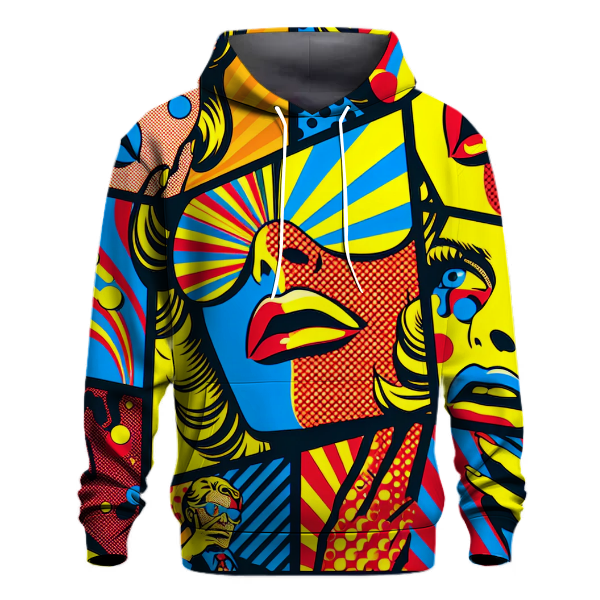 Radiant Pop Art Fusion Hoodie