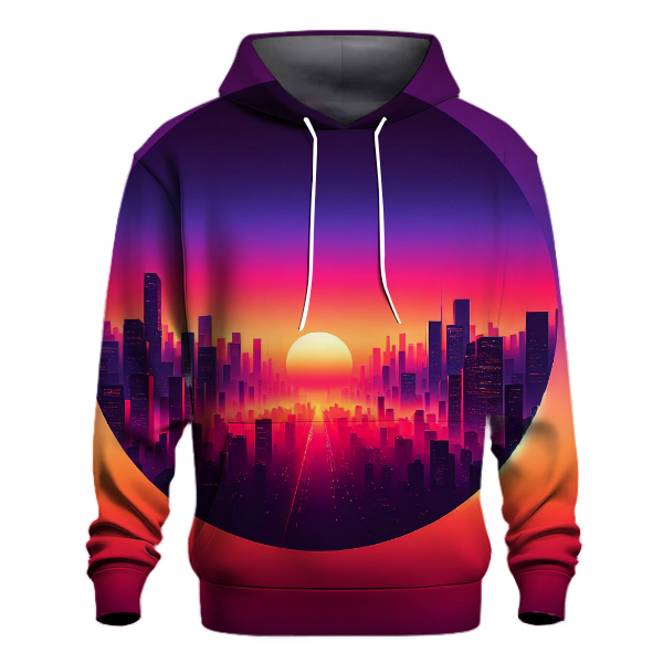 Vibrant Urban Sunset Hoodie