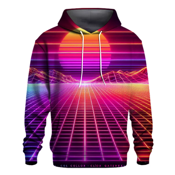 Retro Synthwave Sunrise Hoodie