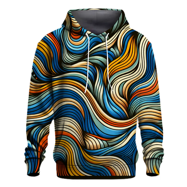 Groovy Wave Cascade Hoodie