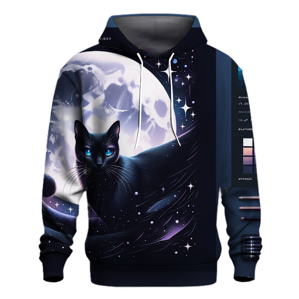 Mystical Feline Enchantment Hoodie