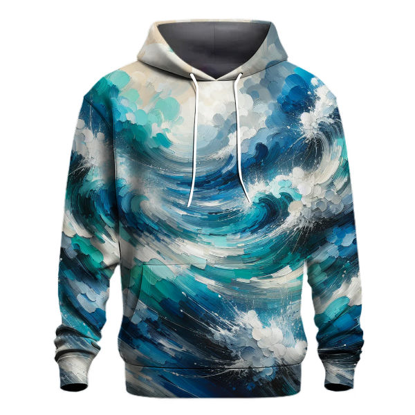 Artistic Ocean Splash Hoodie