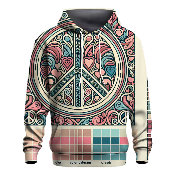 Peace and Love Montage Hoodie
