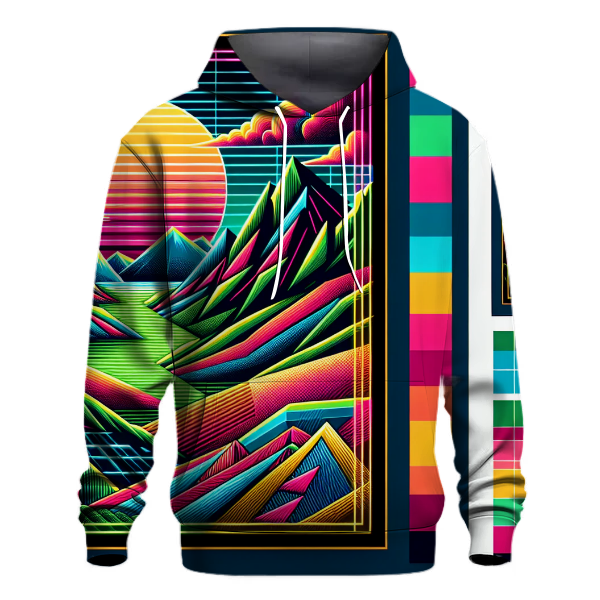 Flashback Neon Landscape Hoodie