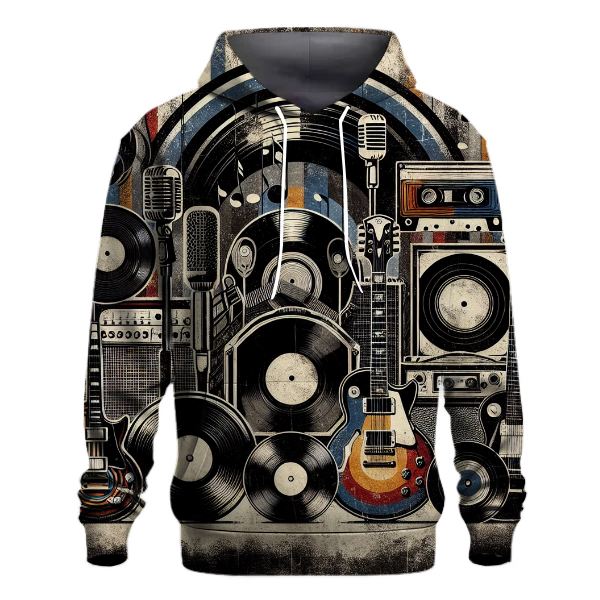 Rock and Roll Vintage Icons Hoodie