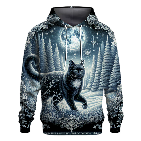 Mystical Yule Cat Journey Hoodie