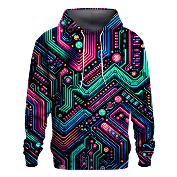 Neon Cybernetic Hoodie