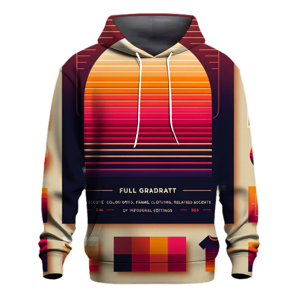 Crimson Sunrise Gradient Hoodie
