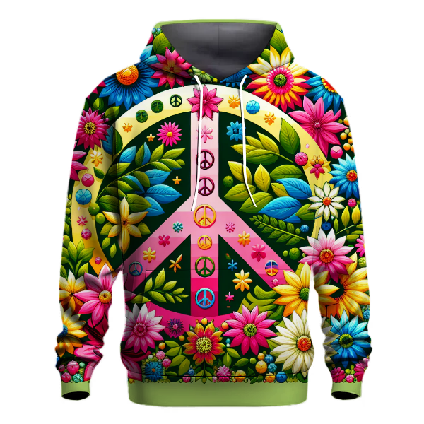 Peace and Love Blossoms Hoodie