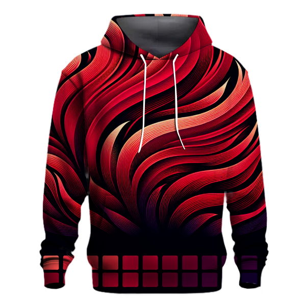 Crimson Fire Gradient Hoodie