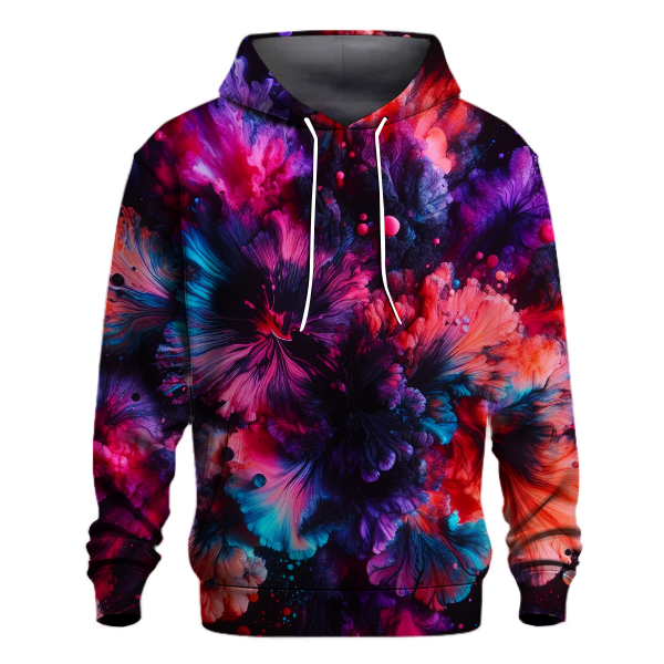 Electric Coral Burst Hoodie