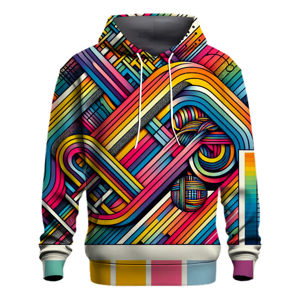 Retro Rainbow Riot Hoodie